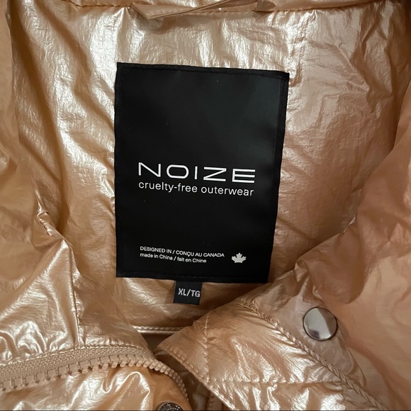 Noize Shimmering Gold Puffer Jacket - Picture 10 of 16
